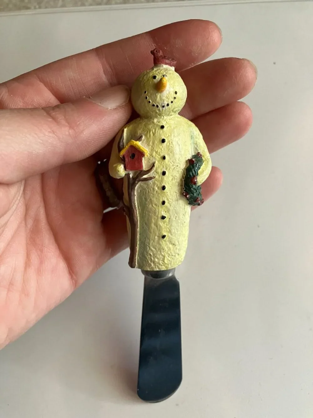 Set of 4 Snowman Spreader Knives